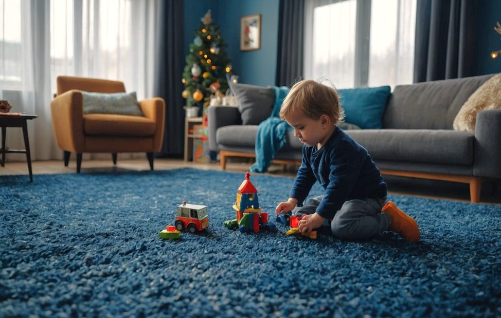 Teppich in Winter wh